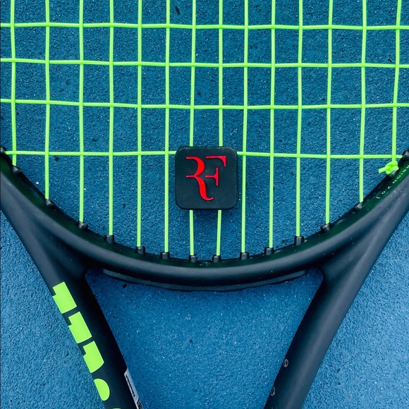 Tennis Vibration Dampeners RF Black & Red. Set of 2, New - Picture 3 of 5